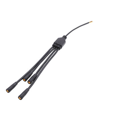 Konektor Y Tahan Air Mini IP65 M8 Penggunaan Kabel Listrik PVC Push Lock