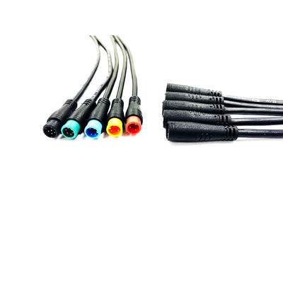 Konektor Y Tahan Air Mini IP65 M8 Penggunaan Kabel Listrik PVC Push Lock