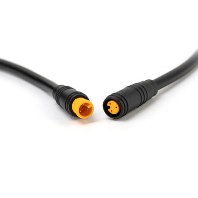 Konektor Kabel Tahan Air Mini IP65 M8 PVC 2A Peringkat Cuurent Penggunaan Ebike