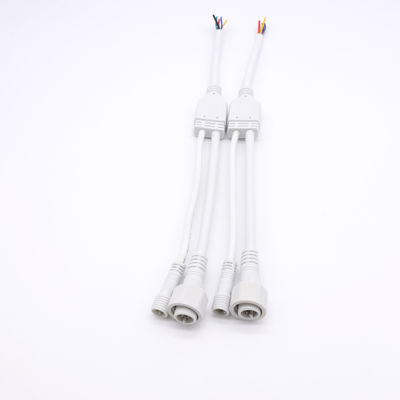 Konektor Y Tahan Air PVC Putih Bersertifikat IP68 M12 250V CCC