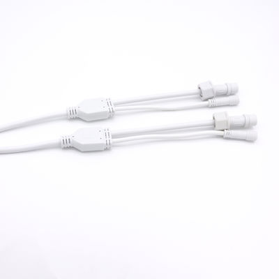 LED Outdoor Light PVC Waterproof Y Connector IP68 2 Inti Kabel Konektor
