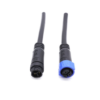 Konektor Kabel Tahan Air Bersertifikat UL Penggunaan Lampu LED IP67 4 Pin 12V