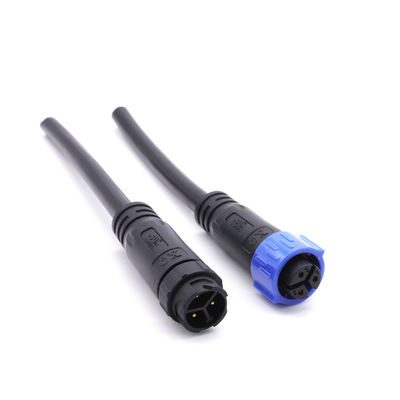 Konektor Kabel Tahan Air Bersertifikat UL Penggunaan Lampu LED IP67 4 Pin 12V