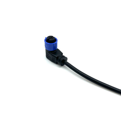 Konektor Tahan Air LED yang Disesuaikan 2 Pin M12 20 AWG Paduan Tembaga