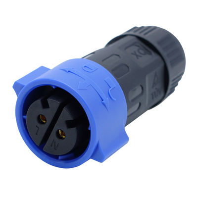 M12 Elektronik Waterproof Connector 10A Dengan Self-Locking Plug
