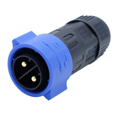 M12 Elektronik Waterproof Connector 10A Dengan Self-Locking Plug
