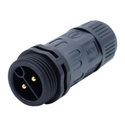 IP67 Rating Elektronik Waterproof Connector PA66 Plug Untuk lampu LED / kendaraan