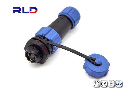 M13 Waterproof 2 Pin Plug Konektor Kabel LED Ip67 Tegangan Rendah