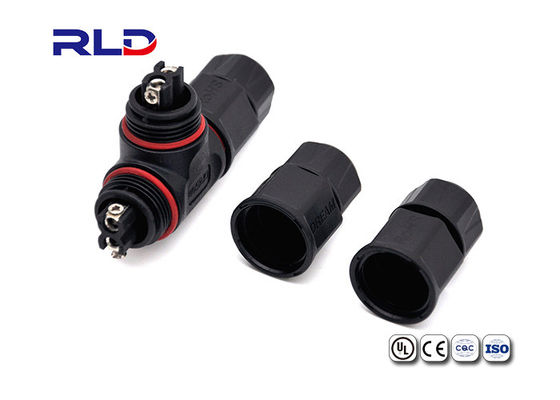 Konektor Plug Socket Nylon Bahan Waterproof Waterproof Luar Ruangan CE Disetujui