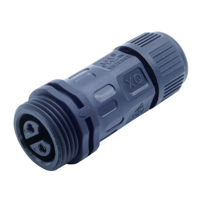 Pria Panel Belakang Mount Socket M20 2-4 Pin Sekrup Tipe Waterproof LED IP67 Konektor