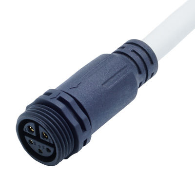 Pria Panel Belakang Mount Socket M20 2-4 Pin Sekrup Tipe Waterproof LED IP67 Konektor