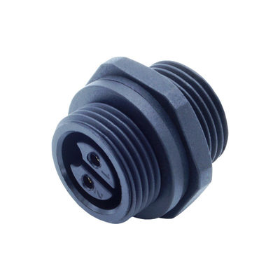 Pria Panel Belakang Mount Socket M20 2-4 Pin Sekrup Tipe Waterproof LED IP67 Konektor