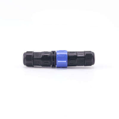 IP67 Push Locking Panel Mount Plug M25 Outdoor LED Loight Waterproof Cable Connectors