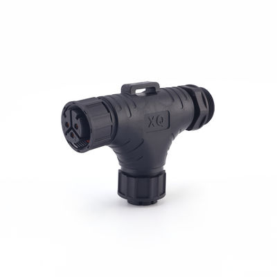 Harga Pabrik IP68 3 Cara M25 Waterproof Panel Mount Connector Bentuk T Pria Wanita Outdoor Waterproof Kabel Konektor