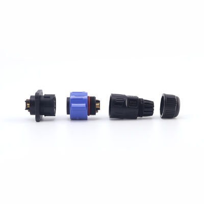 Konektor Daya Tahan Air Lampu LED Luar Ruangan Self-locking M25 Panel Mount IP67