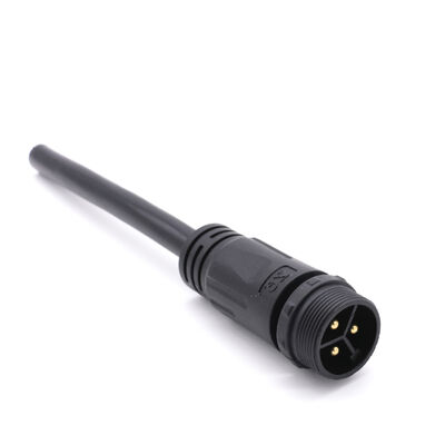 Konektor Tahan Air PVC Nylon IP68 Pabrik Cina M20 3+3 3+2 Core Steker Tahan Air Pencahayaan Hijau