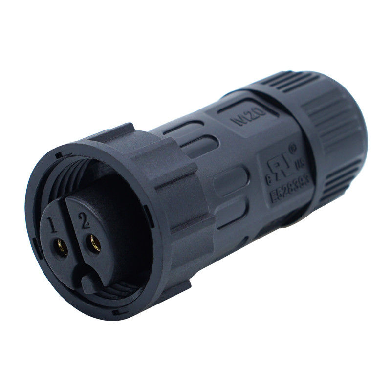 Panel Mount Socket M20 2-4 Pin Screw Type Waterproof LED IP67 Konektor