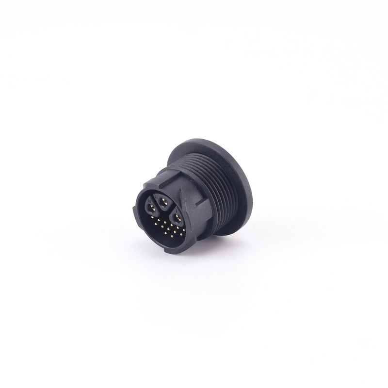 IP67 Push Locking Panel Mount Plug M25 Outdoor LED Loight Waterproof Cable Connectors